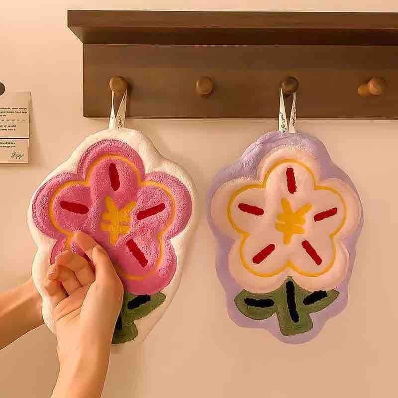 Cute Flower Hand Towel
