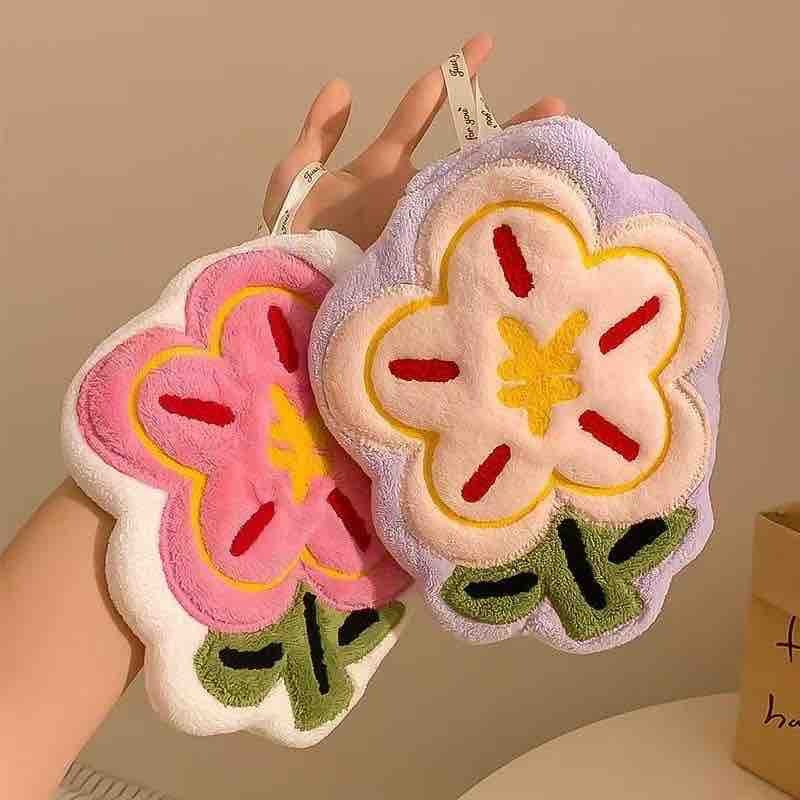 Cute Flower Hand Towel