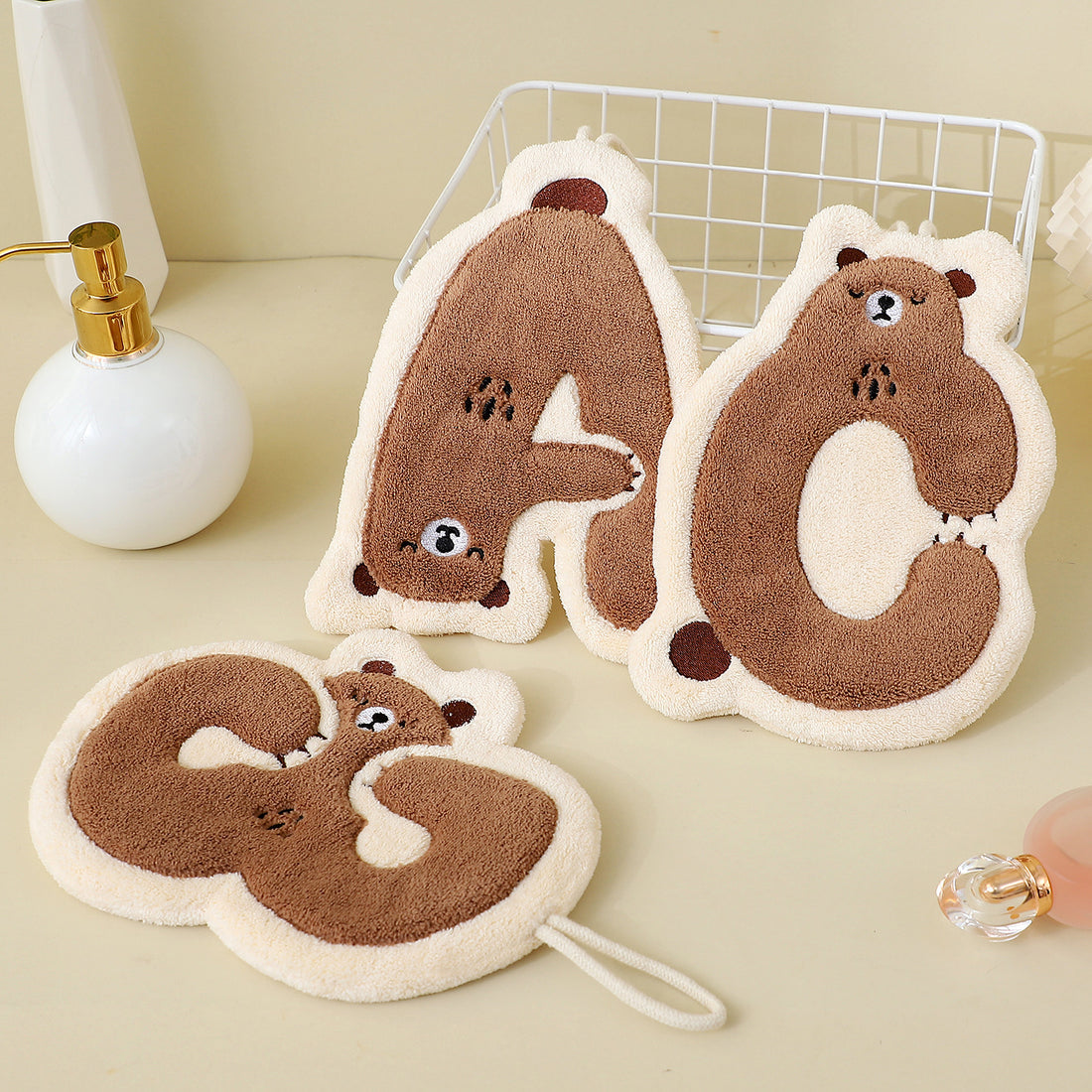 Cute Bear Hand Towel