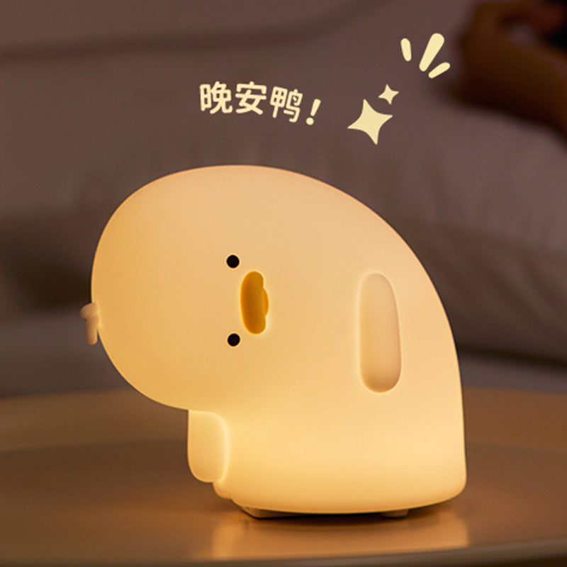 cute duck silicone lamp